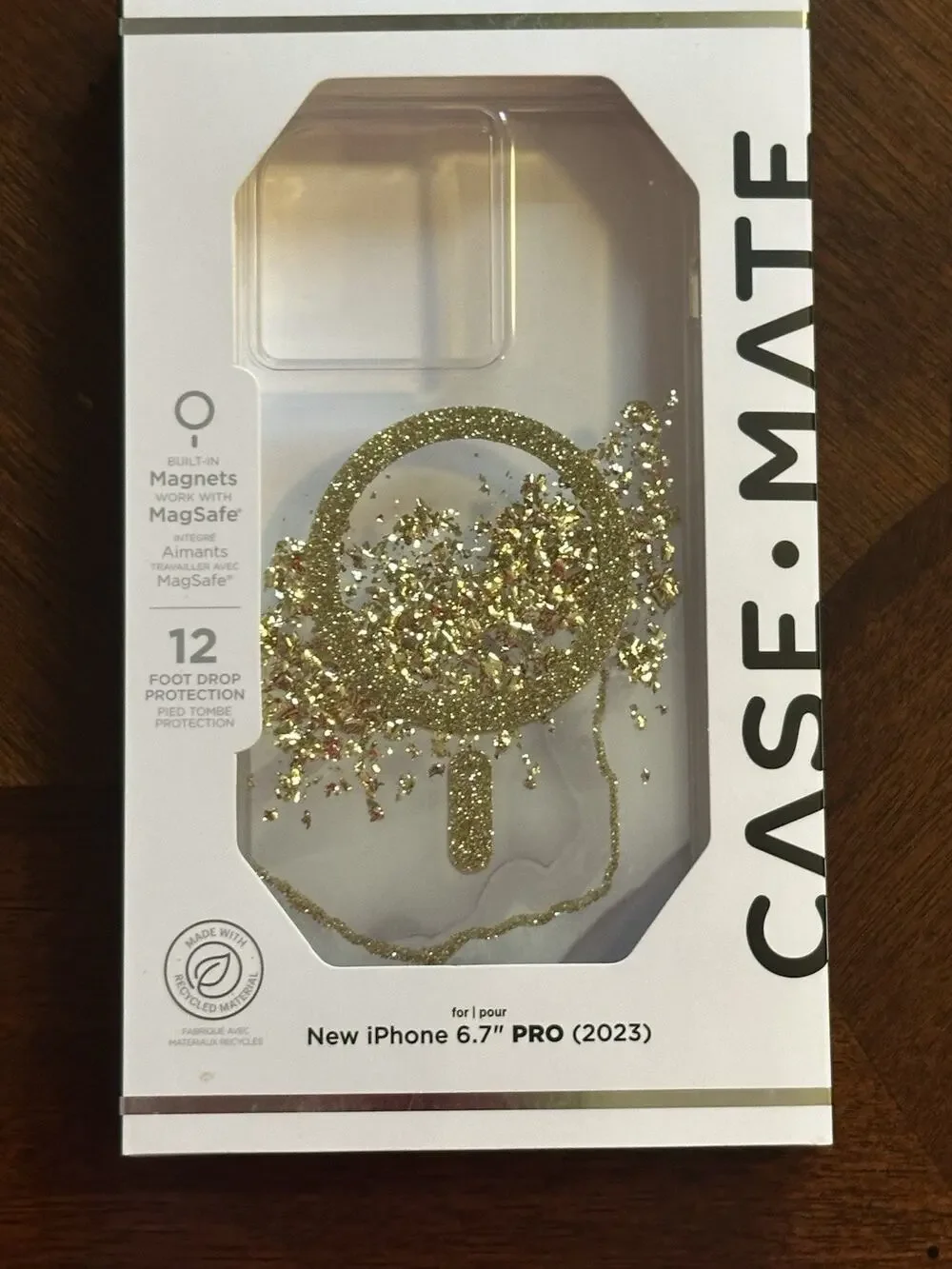 Case-Mate Tough iPhone 15 Pro MagSafe Case Karat Marble NIB 6.7” PRO (2023) Gold